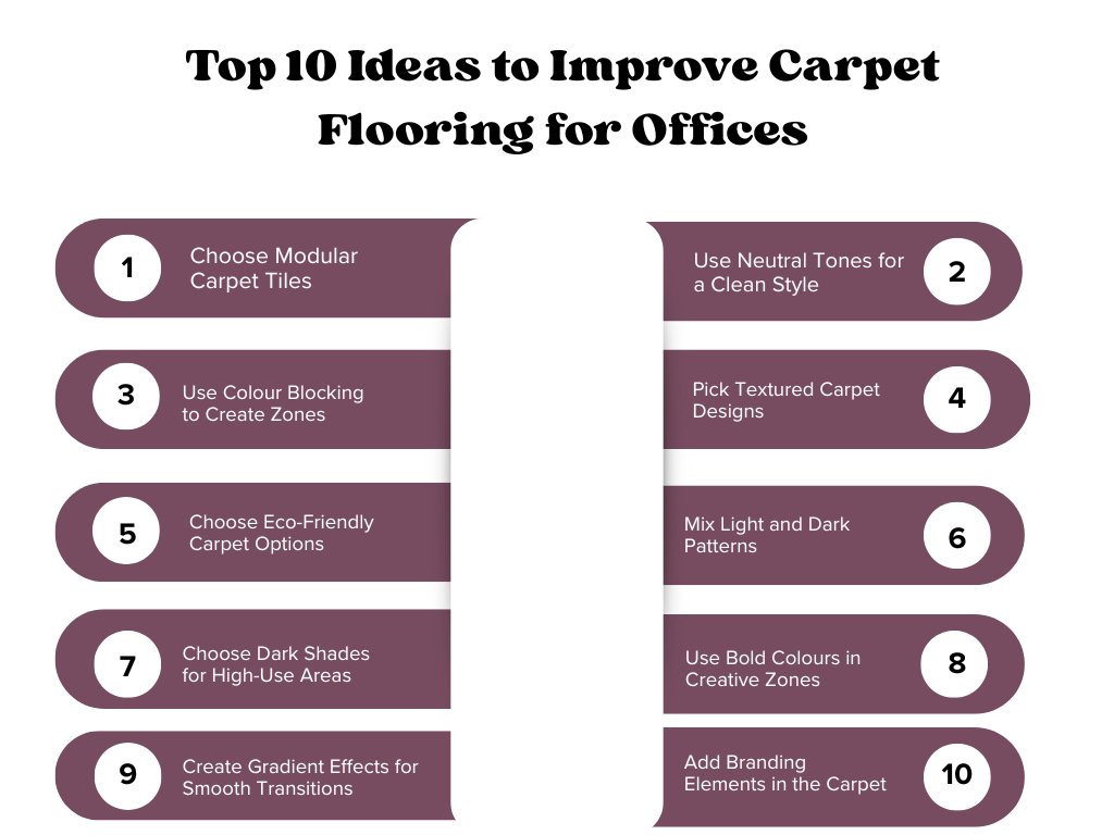 Top 10 ideas to improve carpet flooring for offices